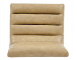 Nicco 20" Side Chair, Sand Vegan Leather Fabric