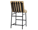 Nicco 24" Counter Stool, Sand Vegan Leather