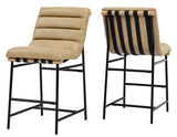 Nicco 24" Counter Stool, Sand Vegan Leather