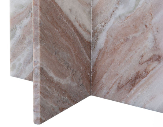Niki Solid Toronto Brown Marble End Table