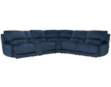 Olsen 6-Piece Sectional, Dual-Power Zero-Gravity Reclining, Indigo