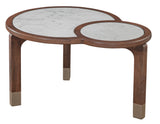 Oormi 3-Piece Banswara White Marble Inlay Table Set