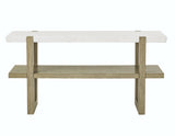 Perth White Marble Top Sofa Table