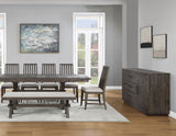 Riverdale 6-Piece Dining Set, Black (Table, Bench & 4 Side Chairs)