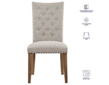 Riverdale Trestle Table with 4 Upholstered Side Chairs