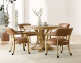 Rylie 6-Piece Game Dining Set, Natural Finish