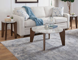 Shavon 3-Piece Solid Toronto Brown Marble Table Set