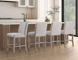 Taylor 5-Piece Faux-Marble Counter Dining Set