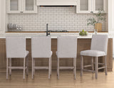 Taylor 5-Piece Faux-Marble Counter Dining Set