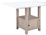 Taylor 5-Piece Faux-Marble Counter Dining Set