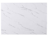Taylor Faux Marble Top 60" Storage Counter Table