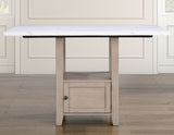Taylor 5-Piece Faux-Marble Counter Dining Set