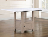 Taylor 5-Piece Faux-Marble Counter Dining Set