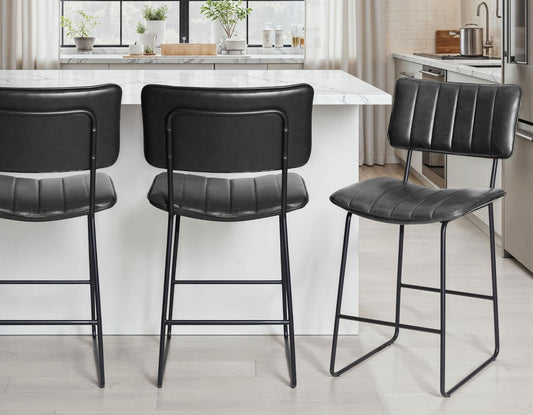 Tribeca 24" Commercial Grade Counter Stool, Black