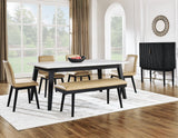 Vida 49" Sand Vegan Leather Dining Bench