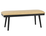 Vida 49" Sand Vegan Leather Dining Bench