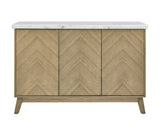 Vida White Marble Top Server