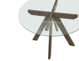 Wade 48-inch Glass Top 5-Piece Dining Set (Table & 4 Side Chairs)
