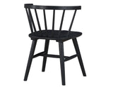 Willow 5 Piece 42-inch Round Dining Set, Black