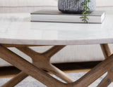 Wyman 3-Piece Round Banswara White Marble Top Table Set