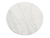 Xena 52-inch Round 5-Piece White Marble Dining Set (Table & 4 Side Chairs)