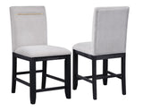 Yves 6-Piece Storage Counter Dining Set (Table, Bench & 4 Counter Chairs)