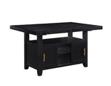 Yves 6-Piece Storage Counter Dining Set (Table, Bench & 4 Counter Chairs)