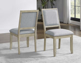 Carena 5-Piece 52-inch Round White Marble Dining Set (Table & 4 Side Chairs)