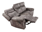 Nashville 3-Piece Manual Reclining Set, Grey