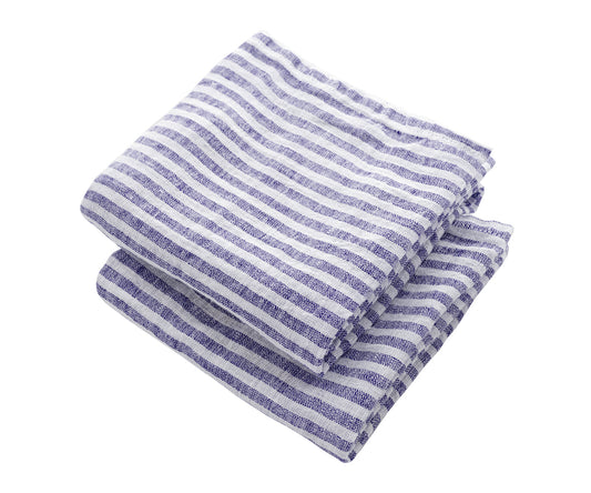 Striped Linen Hand Towels