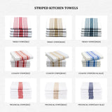 Striped Kitchen Towels - Cotton Dish Cloths