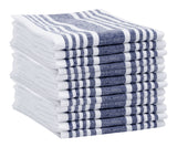 Red Linen Striped Napkins