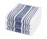 Red Linen Striped Napkins