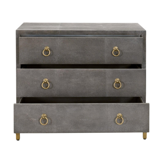 Strand Shagreen 3-Drawer Nightstand