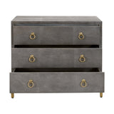 Strand Shagreen 3-Drawer Nightstand
