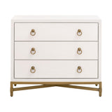 Strand Shagreen 3-Drawer Nightstand