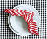 Red Dinner Napkins Set of 4