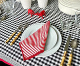 Red Dinner Napkins Set of 4