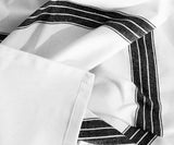 Black Cotton Tablecloth - Striped Tablecloth