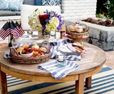 Italian Stripe Linen Napkins