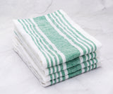 Red Linen Striped Napkins