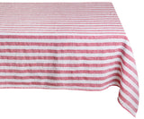 Linen Striped Tablecloth