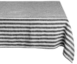 Linen Striped Tablecloth