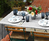 Linen Striped Tablecloth