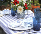 Linen Striped Tablecloth
