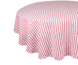 Amalfi Stripe Linen Round Tablecloth