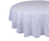 Amalfi Stripe Linen Round Tablecloth