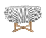 Amalfi Stripe Linen Round Tablecloth