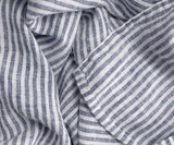 Narrow Stripe Linen Rectangle Tablecloth - Striped Tablecloth