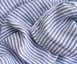 Narrow Stripe Linen Rectangle Tablecloth - Striped Tablecloth